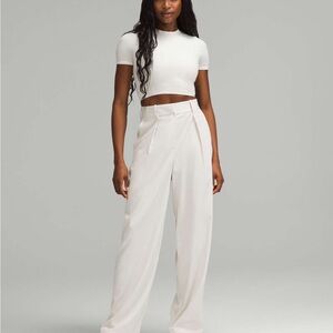 Lululemon Wide-Leg High-Waist Women's Pants in Bone